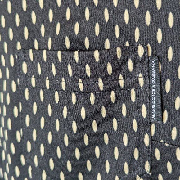 Vintage 1990s Dolce and Gabbana blouse sz L, J&ANS polyester ladies dress shirt - Picture 3 of 9